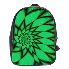 The Fourth Dimension Fractal School Bag (large) by BangZart