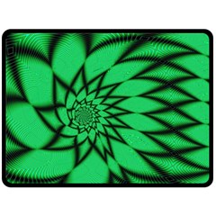 The Fourth Dimension Fractal Fleece Blanket (large)  by BangZart