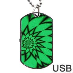 The Fourth Dimension Fractal Dog Tag Usb Flash (two Sides) by BangZart