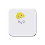 Cloud Cloudlet Sun Sky Milota Rubber Coaster (Square)  Front