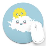 Cloud Cloudlet Sun Sky Milota Round Mousepads Front