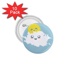 Cloud Cloudlet Sun Sky Milota 1 75  Buttons (10 Pack) by BangZart