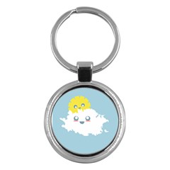 Cloud Cloudlet Sun Sky Milota Key Chains (round)  by BangZart