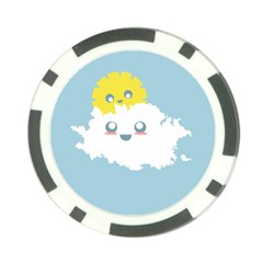 Cloud Cloudlet Sun Sky Milota Poker Chip Card Guard