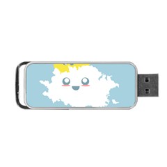 Cloud Cloudlet Sun Sky Milota Portable Usb Flash (one Side) by BangZart