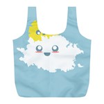 Cloud Cloudlet Sun Sky Milota Full Print Recycle Bags (L)  Front