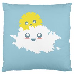 Cloud Cloudlet Sun Sky Milota Standard Flano Cushion Case (one Side) by BangZart