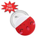 Watermelon Red Network Fruit Juicy 1.75  Buttons (100 pack)  Front