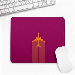 Airplane Jet Yellow Flying Wings Large Mousepads by BangZart