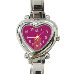 Airplane Jet Yellow Flying Wings Heart Italian Charm Watch by BangZart