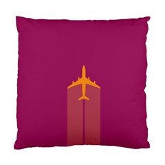 Airplane Jet Yellow Flying Wings Standard Cushion Case (one Side) by BangZart