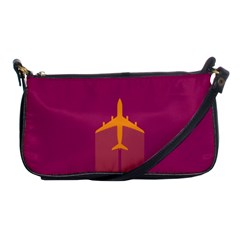 Airplane Jet Yellow Flying Wings Shoulder Clutch Bags by BangZart