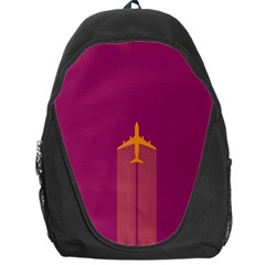 Airplane Jet Yellow Flying Wings Backpack Bag by BangZart