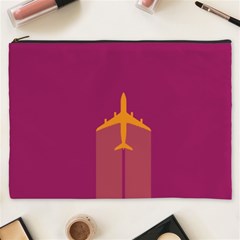 Airplane Jet Yellow Flying Wings Cosmetic Bag (xxxl)  by BangZart