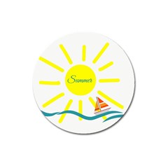 Summer Beach Holiday Holidays Sun Magnet 3  (Round)