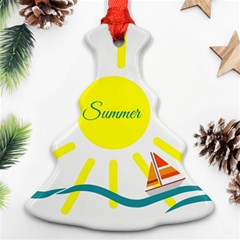 Summer Beach Holiday Holidays Sun Christmas Tree Ornament (Two Sides)