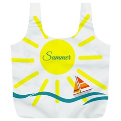 Summer Beach Holiday Holidays Sun Full Print Recycle Bags (L) 