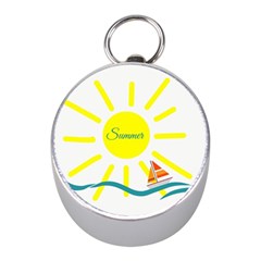 Summer Beach Holiday Holidays Sun Mini Silver Compasses