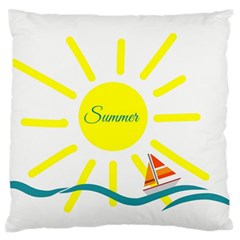 Summer Beach Holiday Holidays Sun Standard Flano Cushion Case (one Side) by BangZart