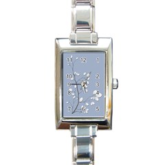 Branch Leaves Branches Plant Rectangle Italian Charm Watch by BangZart