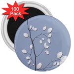 Branch Leaves Branches Plant 3  Magnets (100 pack) Front