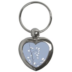 Branch Leaves Branches Plant Key Chains (heart)  by BangZart