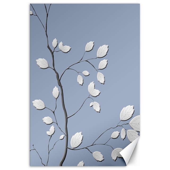 Branch Leaves Branches Plant Canvas 20  x 30  