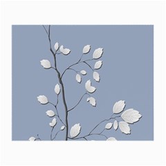 Branch Leaves Branches Plant Small Glasses Cloth (2-side) by BangZart