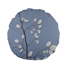 Branch Leaves Branches Plant Standard 15  Premium Round Cushions by BangZart