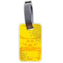 Texture Yellow Abstract Background Luggage Tags (two Sides)