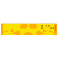 Texture Yellow Abstract Background Small Flano Scarf by BangZart