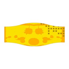 Texture Yellow Abstract Background Stretchable Headband by BangZart