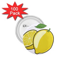 Lemon Fruit Green Yellow Citrus 1 75  Buttons (100 Pack)  by BangZart