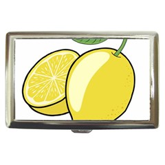 Lemon Fruit Green Yellow Citrus Cigarette Money Cases by BangZart