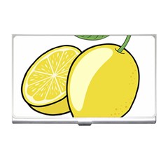 Lemon Fruit Green Yellow Citrus Business Card Holders by BangZart