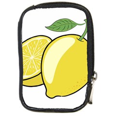 Lemon Fruit Green Yellow Citrus Compact Camera Cases by BangZart