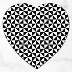 Triangle Pattern Simple Triangular Jigsaw Puzzle (heart) by BangZart