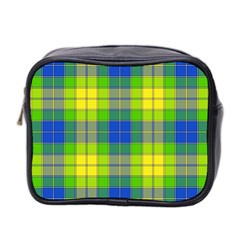 Spring Plaid Yellow Blue And Green Mini Toiletries Bag 2-side by BangZart