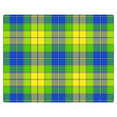 Spring Plaid Yellow Blue And Green Double Sided Flano Blanket (medium)  by BangZart