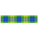 Spring Plaid Yellow Blue And Green Small Flano Scarf Front