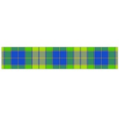 Spring Plaid Yellow Blue And Green Large Flano Scarf  by BangZart