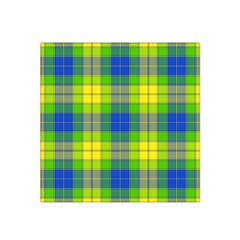 Spring Plaid Yellow Blue And Green Satin Bandana Scarf by BangZart