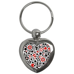 Square Objects Future Modern Key Chains (heart)  by BangZart