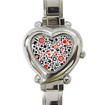 Square Objects Future Modern Heart Italian Charm Watch Front