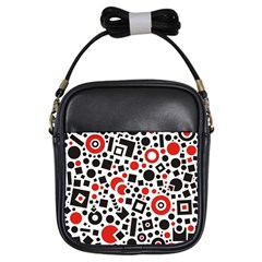 Square Objects Future Modern Girls Sling Bags by BangZart