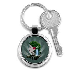 Digital Nature Beauty Key Chains (round)  by BangZart