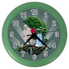 Digital Nature Beauty Color Wall Clocks by BangZart