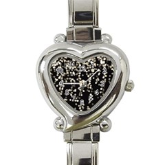 Christmas Bokeh Lights Background Heart Italian Charm Watch by BangZart