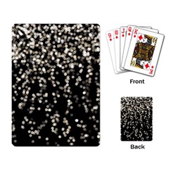 Christmas Bokeh Lights Background Playing Card by BangZart