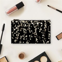 Christmas Bokeh Lights Background Cosmetic Bag (small)  by BangZart